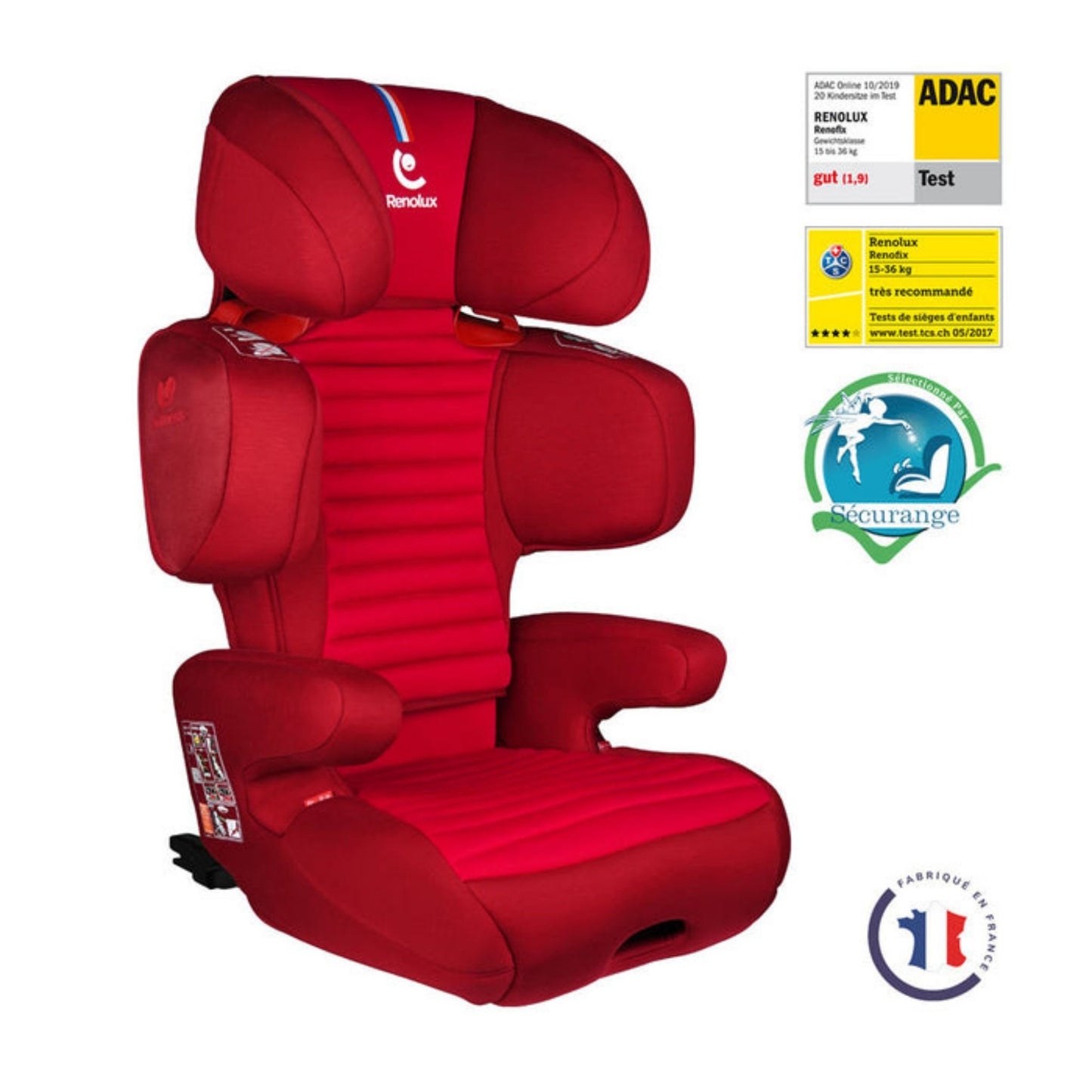 Renolux Renofix Softness Isofix 15-36 Kg Oto Koltuğu Kırmızı
